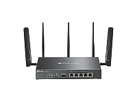 Bezprzewodowy gigabitowy router VPN Omada, standard AX, 3000Mbps, 5x 10/100/1000 RJ-45, 1x slot SFP, desktop (TP-Link ER706W-4G)
