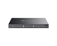 Switch inteligentny, 48x 10/100/1000 RJ-45, 4x slot SFP, PoE+, 19" (TP-Link SG2452LP)