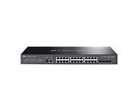 Switch zarządzalny, 24x 10/100/1000 RJ-45, 4x slot SFP+ 10G, 19" (TP-Link SG5428X)