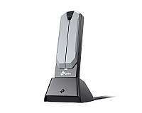 Trzypasmowa bezprzewodowa karta sieciowa USB BE6500, standard BE, 6500Mbps, Wi-Fi 7 (TP-Link Archer TBE400UH)