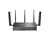 Bezprzewodowy gigabitowy router VPN Omada, standard AX, 3000Mbps, 5x 10/100/1000 RJ-45, 1x slot SFP, PoE+, desktop (TP-Link ER706WP-4G)