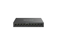 Switch niezarządzalny, 10x 10/100 RJ-45, 2x gigabitowe porty, PoE+, desktop (TP-Link Mercusys MS110CP)