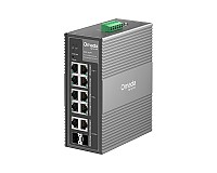 Switch inteligentny, 8x 10/100/1000 RJ-45, 2x SFP/RJ45 Combo, PoE++, DIN (TP-Link IES210GPP)