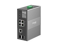Switch inteligentny, 4x 10/100/1000 RJ-45, 1x SFP/RJ45 Combo, 1x SFP, PoE++, DIN (TP-Link IES206GPP)
