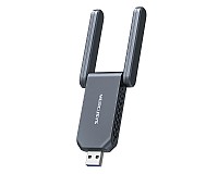 Trzypasmowa bezprzewodowa karta sieciowa USB BE6500, standard BE, 6500Mbps, Wi-Fi 7 (TP-Link Mercusys MA37BEH)
