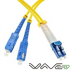 Patchcord SC/UPC-LC/UPC, SM, 9/125, dupleks, włókno G652D, 0,5 m
