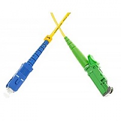 Patchcord LSH/APC-SC/UPC, SM, 9/125, simpleks, włókno G652D, 3 m
