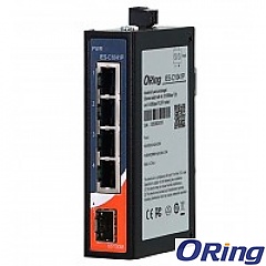 Switch niezarządzalny, 4x 10/100 RJ-45, 1x SFP (ORing IES-C1041P)