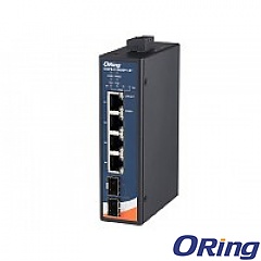 Switch niezarządzalny, 4x 100/1G/2.5G RJ-45 PoE + 2x1000/10G SFP+ (ORing IDGPS-C1042GP+-BT)