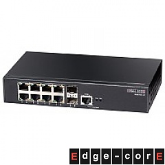 Switch inteligentny, 8x 10/100/1000 RJ-45, 2x slot SFP, 9" (19") (Edge-corE ECS2100-10T)