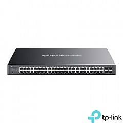 Switch inteligentny, 48x 10/100/1000 RJ-45, 4x slot SFP, PoE+, 19" (TP-Link SG2452LP)