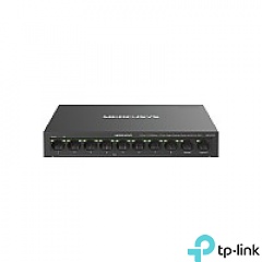 Switch niezarządzalny, 10x 10/100 RJ-45, 2x gigabitowe porty, PoE+, desktop (TP-Link Mercusys MS110CP)
