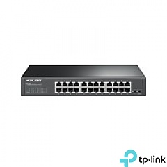 Switch niezarządzalny, 24x 10/100/1000 RJ-45, 11,6" z uchwytami na 19" (TP-Link Mercusys MS124GS)