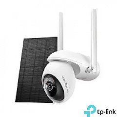 Bezprzewodowa zewnętrzna kamera 4G LTE/Wi-Fi z panelem słonecznym (TP-Link Tapo C665G Kit)
