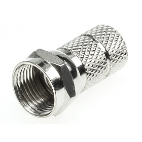 Wtyk F nakręcany na przewód o średnicy 7,2mm (RG6), odlewany