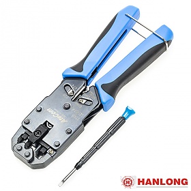 Zaciskarka RJ45, RJ12, RJ11, RJ10, RJ9, czołowa (Hanlong HT-2008A) AteCom