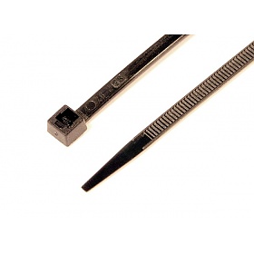 Opaski kablowe odporne na UV, 3,5x200mm, czarne, 100szt