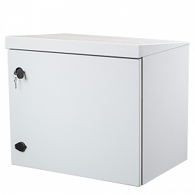 Szafa rack 6U, zewnętrzna, IP65, wisząca, 19", 400mm gł., drzwi metalowe