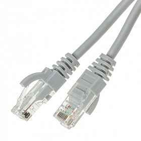 Patchcord UTP, kat6, 0,5m, szary