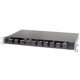 Szuflada zapasu kabla 19", 1U, wysuwana, czarna