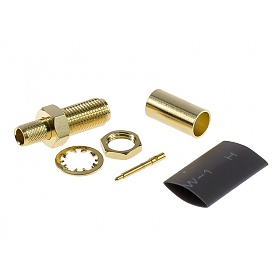 Gniazdo SMA RP (Reverse Pin), zaciskane na przewód RG58