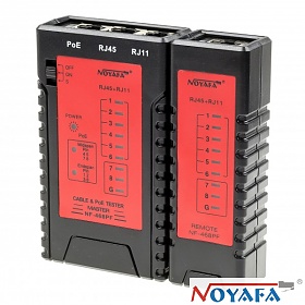 NOYAFA NF-468PF, Tester okablowania RJ-45, RJ-11, PoE