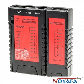 NOYAFA NF-468PT, Tester okablowania RJ-45, RJ-11, PoE 802.3af, 802.3at