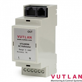 Analogowy czujnik napicia AC na szyn DIN (Vutlan VT520DIN)