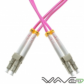 Patchcord LC/UPC-LC/UPC, MM, 50/125, dupleks, włókno OM4, 0,5 m