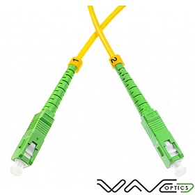 Patchcord SC/APC-SC/APC, SM, 9/125, simpleks, włókno G657A1, 3 m