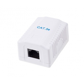 Puszka natynkowa, kat. 5e, 1x RJ-45