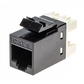 Gniazdo keystone, 8p8c (RJ-45), nieekranowane, kat. 6, typu Krone zaciskane z tyłu