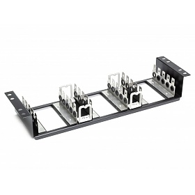Gniezdnik rack 19" 3U na 150 par (15 złączy 10-parowych LSA), czarny