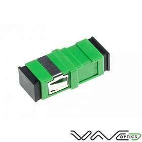 Adapter światłowodowy SC/APC simplex, jednomodowy, bez flanszy