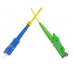 Patchcord LSH/APC-SC/UPC, SM, 9/125, simpleks, włókno G652D, 3 m