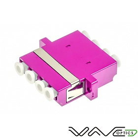 Adapter światłowodowy LC/UPC quad, OM4, wielomodowy