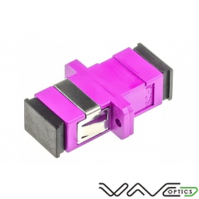 Adapter światłowodowy SC/UPC simplex, OM4, wielomodowy