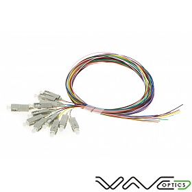 Zestaw 12x pigtail SC/UPC, MM, 50/125, 0,9mm, włókno OM3, 2m
