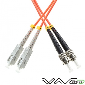 Patchcord światłowodowy wielomodowy SC/UPC-ST/UPC, 50/125, dupleks, włókno OM2  długość 10m