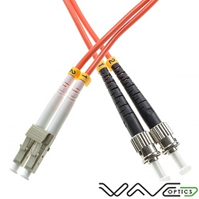 Patchcord wiatowodowy wielomodowy LC/UPC-ST/UPC, 50/125, dupleks, wkno OM2 3.0mm, dugo 10m