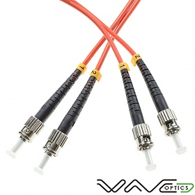 Patchcord wiatowodowy wielomodowy ST/UPC-ST/UPC, 50/125, dupleks, wkno OM2 3.0mm, dugo 2m