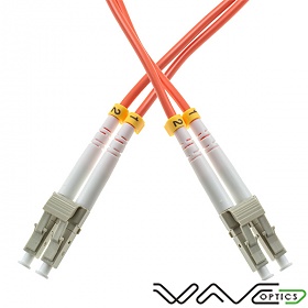 Patchcord światłowodowy wielomodowy LC/UPC-LC/UPC, 50/125, dupleks, włókno OM2,  długość 15m