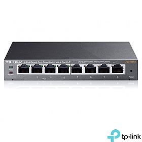 TP-Link TL-SG108PE, Switch gigabitowy, inteligentny, 8x 1Gb RJ-45, PoE, desktop
