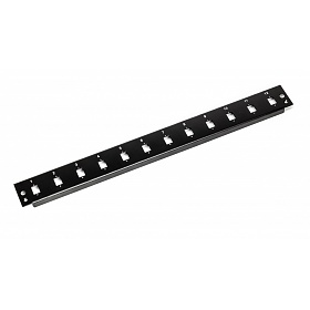 Płyta czołowa 12x SC simplex, czarna
