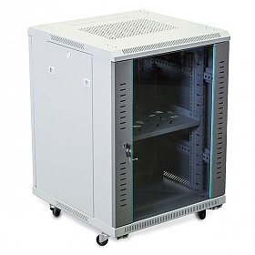 Szafa serwerowa rack 19", 15U, 760x600x600mm, drzwi szklane