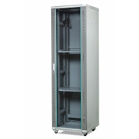Szafa rack 42U, 19", 600mm gł., drzwi szklane