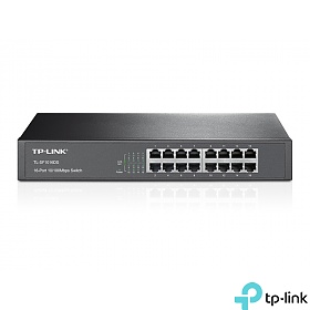 TP-Link TL-SF1016DS, Switch niezarządzalny, 16x 10/100 RJ-45, desktop