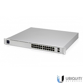 Ubiquiti USW-Pro-24-PoE, Switch zarządzalny, 24x 10/1000 RJ-45, 2x 10G SFP+, PoE+, 19"