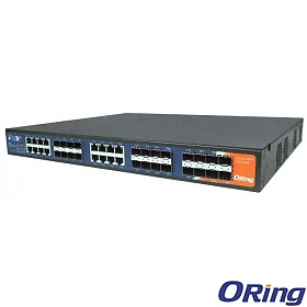 ORing RGS-9168GCP-EU, Switch Przemysłowy Zarządzalny, 16 slotów COMBO SFP / RJ-45 + 8 slotów SFP, O/Open-Ring <30ms