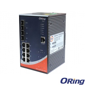 ORing IGPS-9084GP-60W, Switch przemysowy zarzdzalny, 8x 10/1000 RJ-45 PoE + 4 sloty SFP / RJ-45, O/Open-Ring <30ms